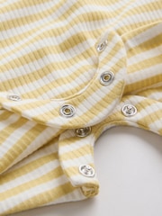 Blue Transport Printed 100% Cotton Baby Rompers 4 Pack - Image 10 of 12