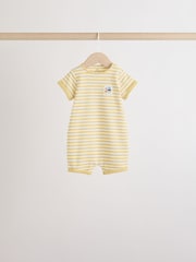 Blue Transport Printed 100% Cotton Baby Rompers 4 Pack - Image 6 of 12