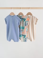 أزرق سافاري - حزمة من 3 ثوب أطفال جيرسيه للبيبي - صورة 2 من 12