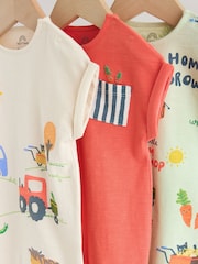 Farmyard Jersey Baby Rompers 3 Pack - Image 7 of 11