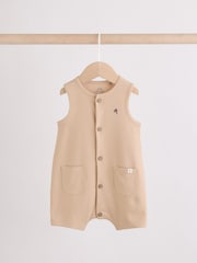 グレー - ベビー・ジャージー素材タンクトップロンパース - 画像 3 / 9