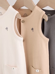 グレー - ベビー・ジャージー素材タンクトップロンパース - 画像 7 / 9