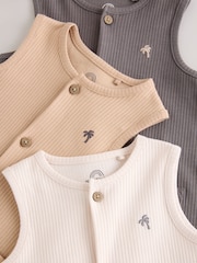 グレー - ベビー・ジャージー素材タンクトップロンパース - 画像 8 / 9