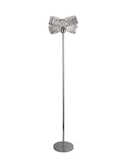 Searchlight Chrome/Clear Madea 2 Band Floor Lamp - Image 3 of 4