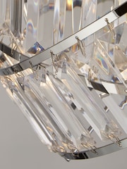 Searchlight Chrome/Clear Madea 2 Band Floor Lamp - Image 4 of 4