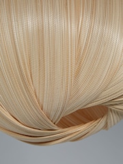Searchlight Beige Cocoon Wood Shade - Image 4 of 4