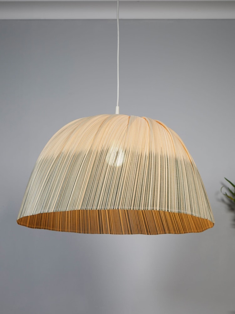 Searchlight Natural/Blue Cairo Ombre Pendant Shade - Image 1 of 4 Searchlight Natural/Blue Cairo Ombre Pendant Shade - Image 1 of 4