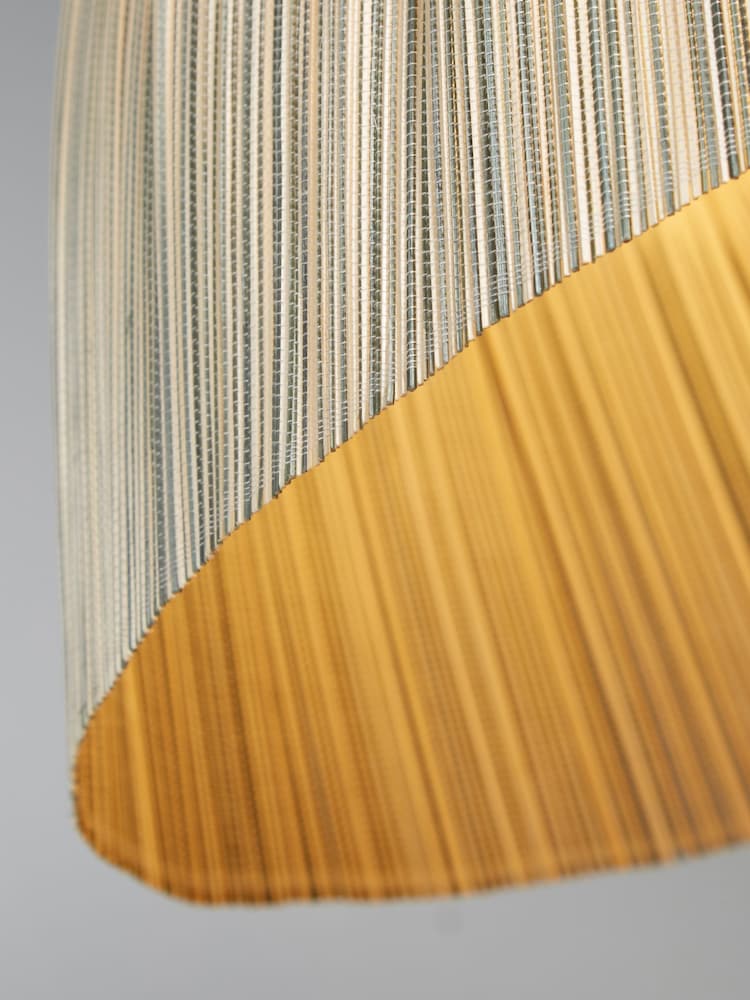 Searchlight Natural/Blue Cairo Ombre Pendant Shade - Image 4 of 4 Searchlight Natural/Blue Cairo Ombre Pendant Shade - Image 4 of 4