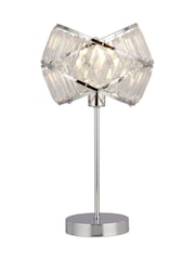 Searchlight Chrome/Clear Madea 2 Band Table Lamp - Image 2 of 4