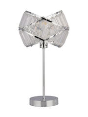 Searchlight Chrome/Clear Madea 2 Band Table Lamp - Image 3 of 4