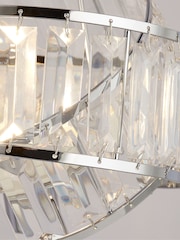 Searchlight Chrome/Clear Madea 2 Band Table Lamp - Image 4 of 4