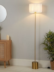 Searchlight White/Gold Isadora Floor Lamp - Image 1 of 4