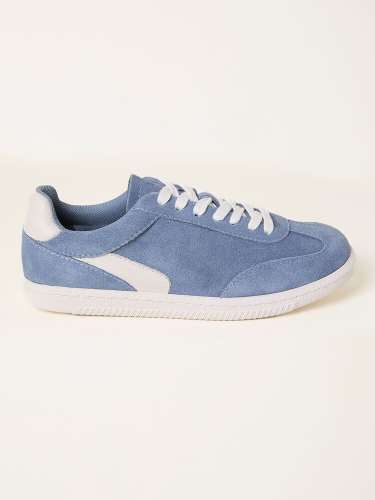 FatFace Fia Light Blue Retro Trainer - Image 1 of 3