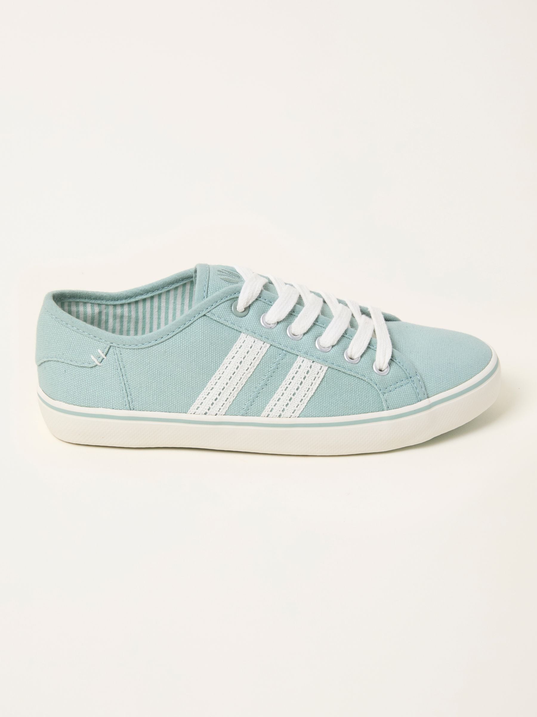 Buy FatFace Lola Green Haze Canvas Trainer from Next Singapore