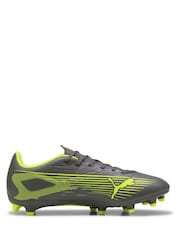 Puma Grey/Green Ultra 5 Play Fg/ag Football Boots - Image 1 of 5