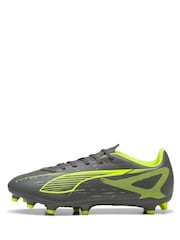 Puma Grey/Green Ultra 5 Play Fg/ag Football Boots - Image 2 of 5