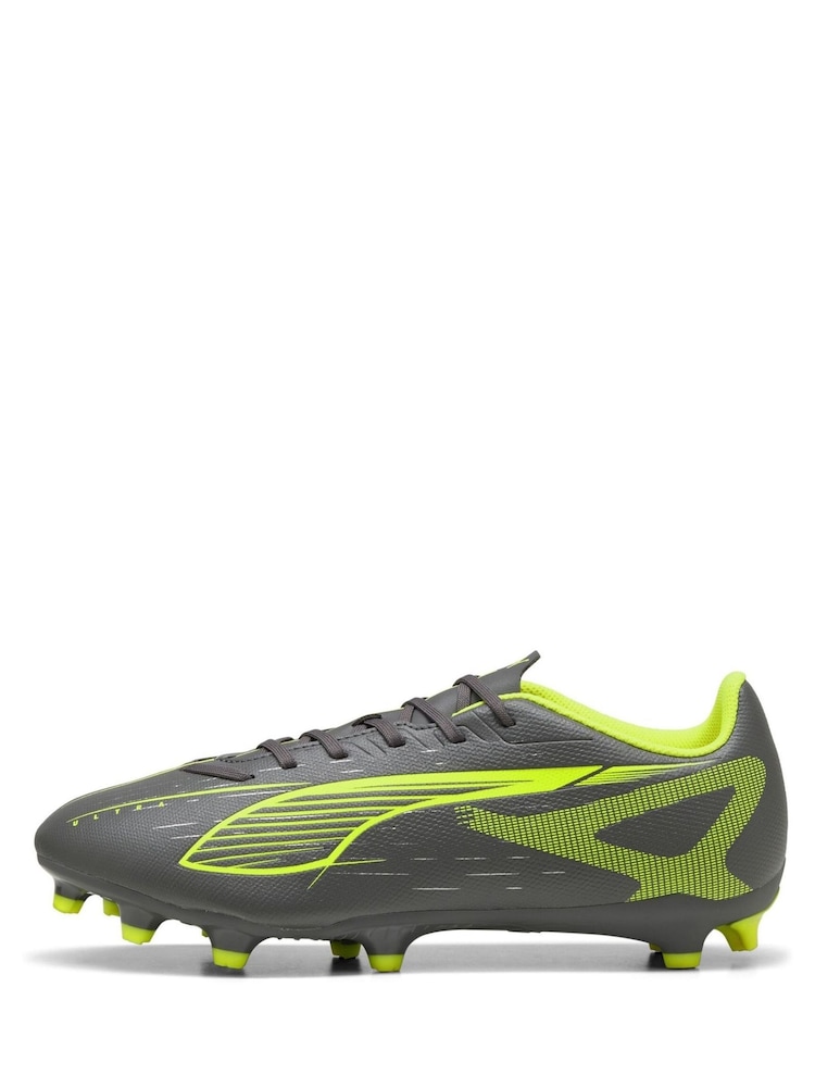 Puma Grey/Green Ultra 5 Play Fg/ag Football Boots - Image 2 of 5