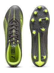 Puma Grey/Green Ultra 5 Play Fg/ag Football Boots - Image 4 of 5