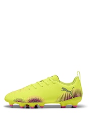 Puma Yellow Boys Future 8 Play Football Boots - Image 2 of 5