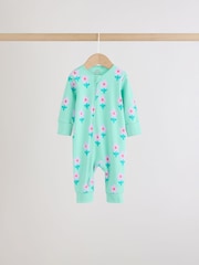 Lilac Purple Two Way Zip Baby Sleepsuit 4 Pack (0mths-3yrs) - Image 5 of 12