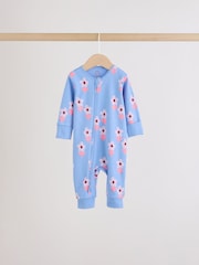 Lilac Purple Two Way Zip Baby Sleepsuit 4 Pack (0mths-3yrs) - Image 7 of 12