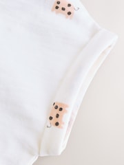 White Printed I Love My Mummy - Salopetă din jerseu pentru bebeluși - Imaginea 5 din 8