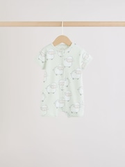 Yellow Easter Character Button Through Baby Jersey Rompers 3 Pack - Image 3 of 10