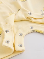 Yellow Easter Character Button Through Baby Jersey Rompers 3 Pack - Image 7 of 10