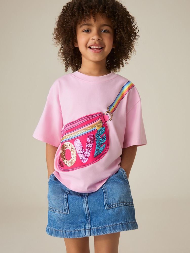 Little Bird by Jools Oliver Short Sleeve Jersey Slogan T-Shirt - Bild 1 von 9