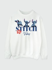 Brands In White Disney Stitch Vibes Sweatshirt - Image 3 of 3
