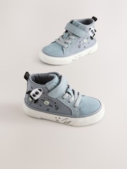 Grey Rocket Touch Fastening Elastic Lace Hi Top Trainers - Image 1 of 5