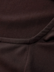 Chocolate Brown Soft Touch Backless Sleeveless Top - Image 3 of 4