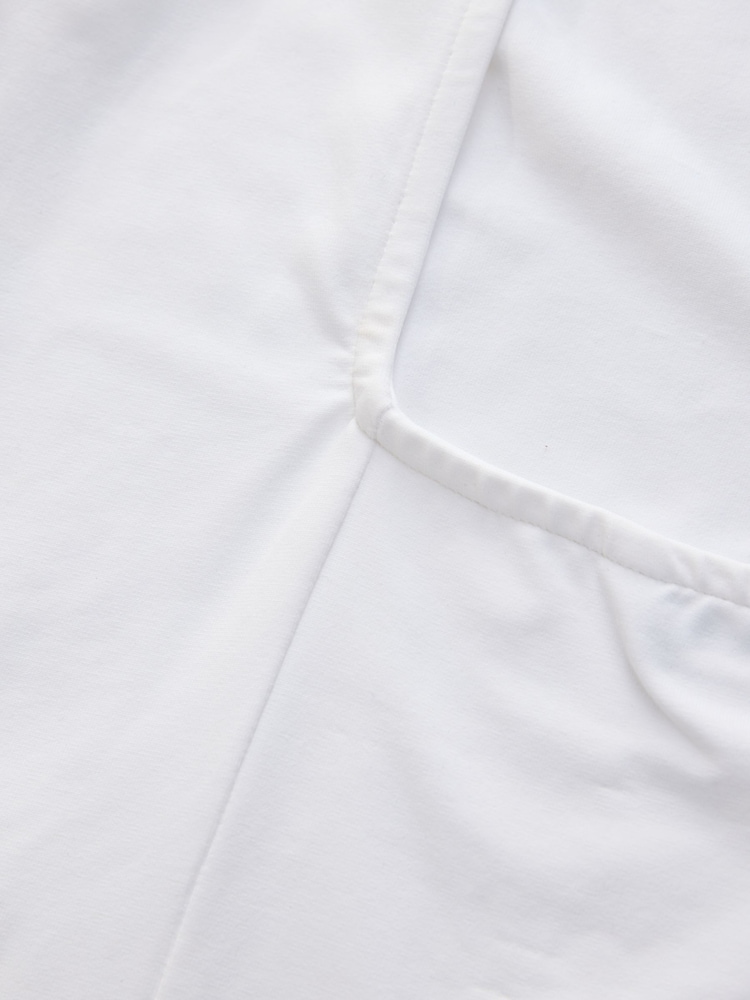 White Soft Touch Backless Sleeveless Top - Image 4 of 4