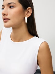 White Soft Touch Backless Sleeveless Top - Image 6 of 10
