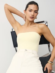 Amarelo limão - Top bandeau com toque suave - Imagem 1 de 1