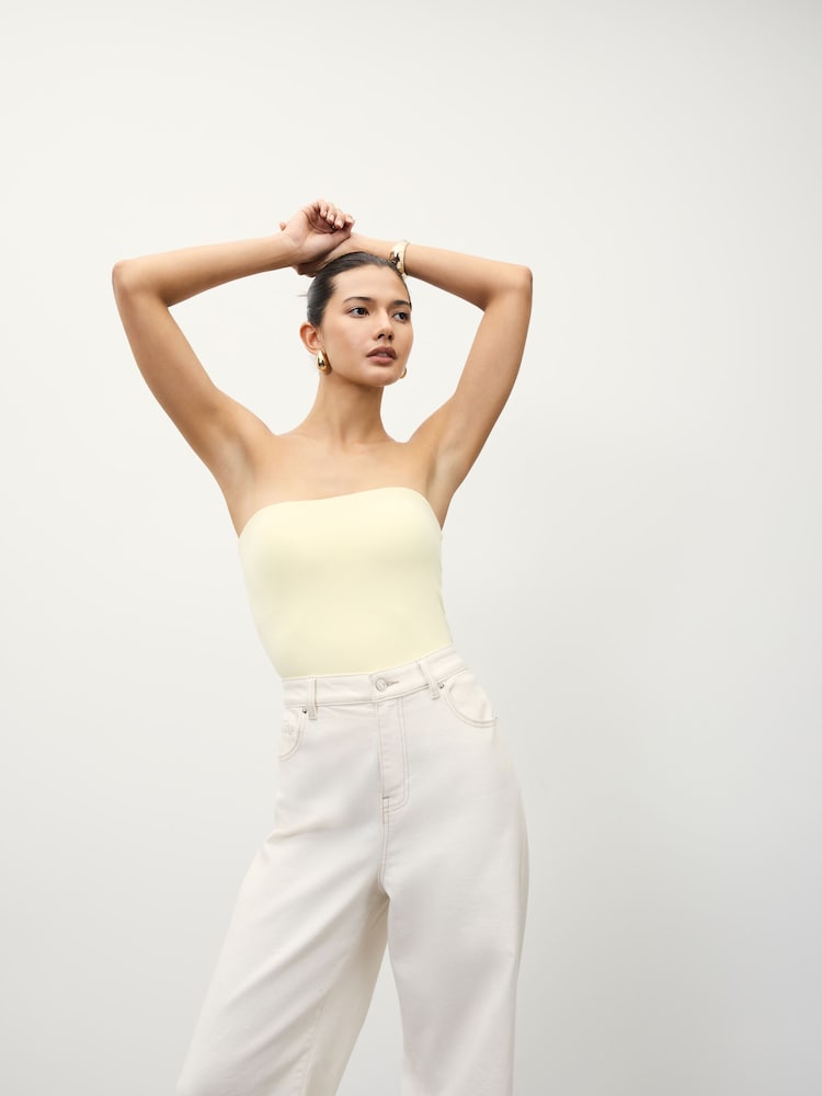 Amarillo limón - Soft Touch Bandeau Top - Imagen 2 de 8 Amarillo limón - Soft Touch Bandeau Top - Imagen 2 de 8