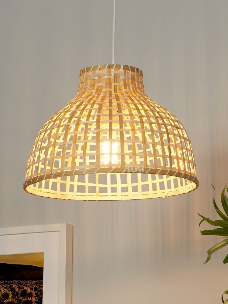 Searchlight Natural Phuket Wood Small Shade - Image 1 of 4