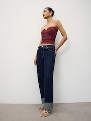 Cranberry Red Soft Touch Harware Bandeau - Image 2 of 8