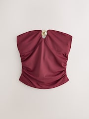 Cranberry Red Soft Touch Harware Bandeau - Image 6 of 8