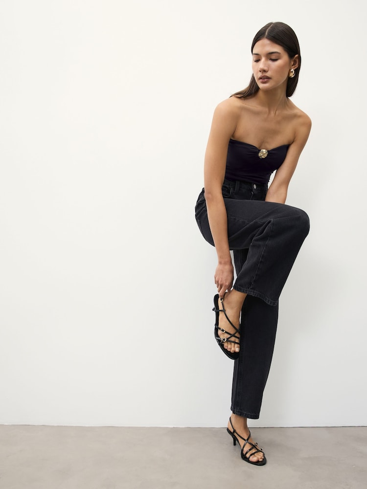 Black Soft Touch Harware Bandeau - Image 2 of 8