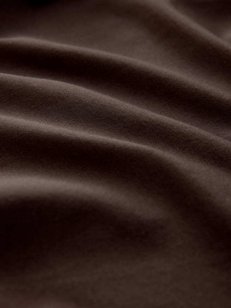 Chocolate Brown Soft Touch One Shoulder Hadware Top - Image 7 of 7 Chocolate Brown Soft Touch One Shoulder Hadware Top - Image 7 of 7