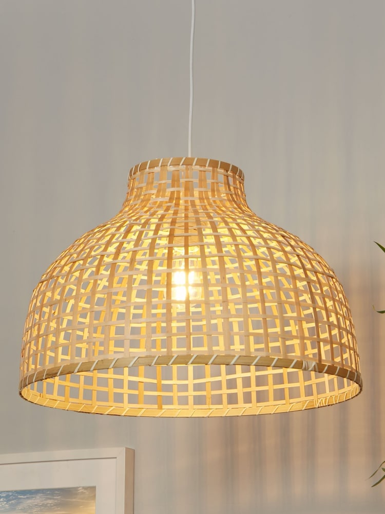Searchlight Natural Phuket Wood Large Shade - Image 1 of 3