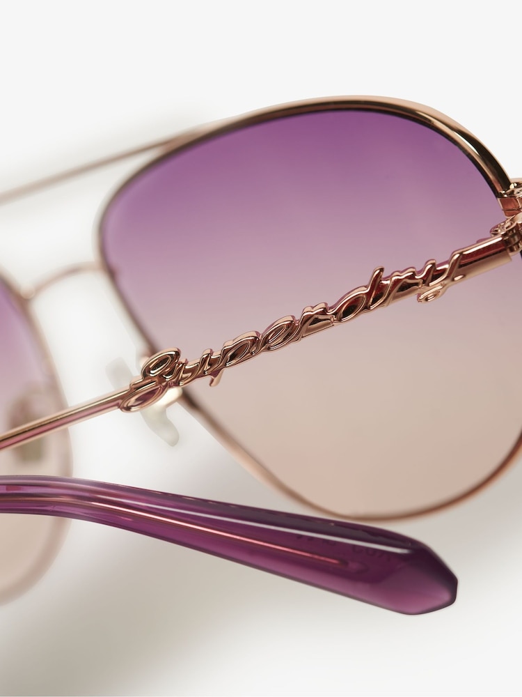 Superdry Purple Gradient Lens Sunglasses - Image 2 of 2