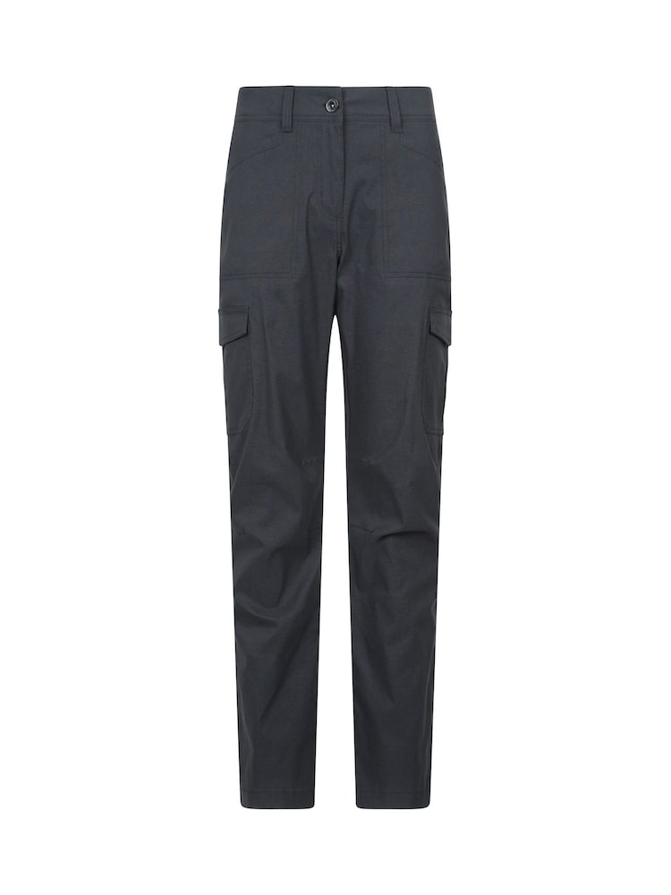 Mountain Warehouse Black Womens Stretch Quick Drying UV Max Cargo Trousers - Image 1 of 6