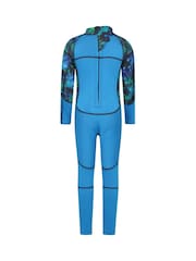 Mountain Warehouse Blue Kids Printed Full Wetsuit - Image 3 of 8