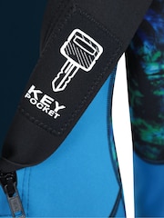 Mountain Warehouse Blue Kids Printed Full Wetsuit - Image 7 of 8
