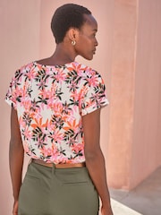Pure Collection Printed Gos Supersoft Cotton T-Shirt - Image 2 of 3