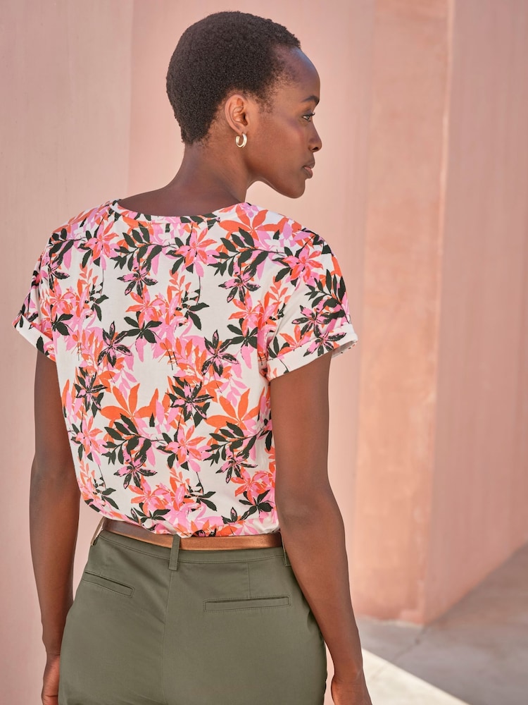Pure Collection Printed Gos Supersoft Cotton T-Shirt - Image 2 of 3