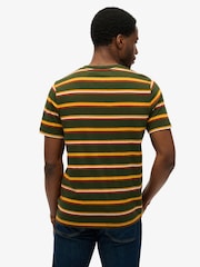 Superdry Green Essentials Stripe 100% Cotton T-Shirt - Image 2 of 5