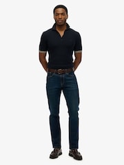 Superdry Knitted Texture Short Sleeve Polo Shirt - Imagen 1 de 4